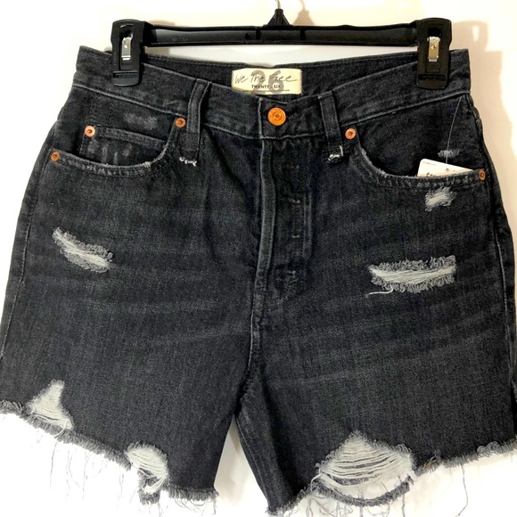 Free People Rocky Beach button fly jean shorts - Picture 2 of 3